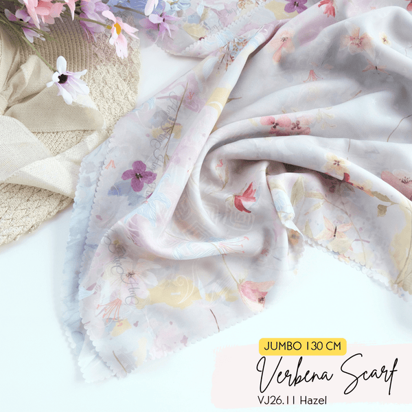 [ BUY 3 GET 1 FREE HIJAB ] Verbena Scarf JUMBO - VJ26.11 Hazel