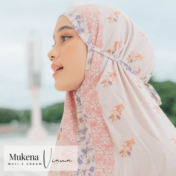 Mukena Viana Prayer Set - MV11.2 Cream