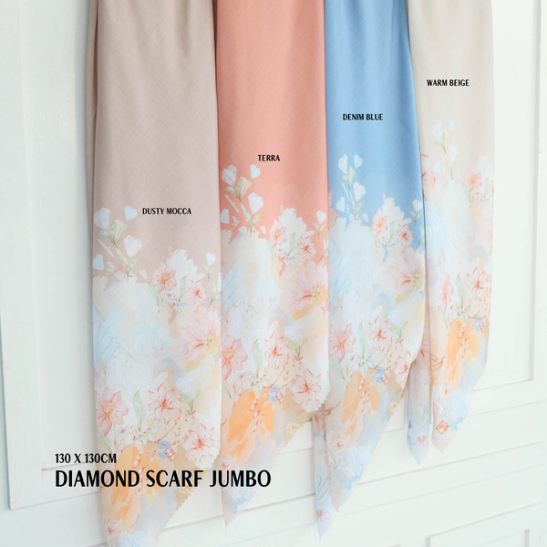 [ BUY 3 GET 1 FREE HIJAB ] Diamond Scarf JUMBO - JN07.10 Warm Beige