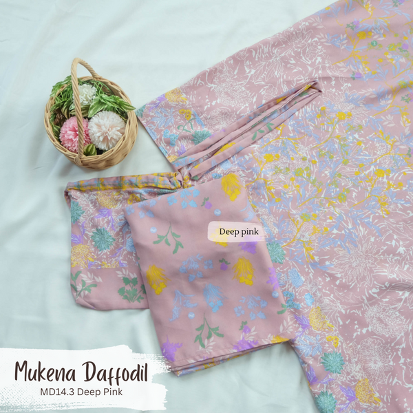 Mukena Daffodil - MD14.3 Deep Pink