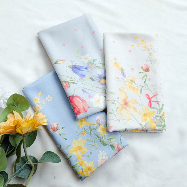 [ BUY 3 GET 1 FREE HIJAB ] Daffodil Scarf - DF14.5 Grey