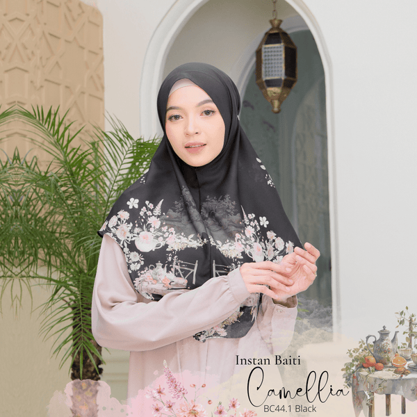 Hijab Instan Baiti Camellia - BC44.1 Black