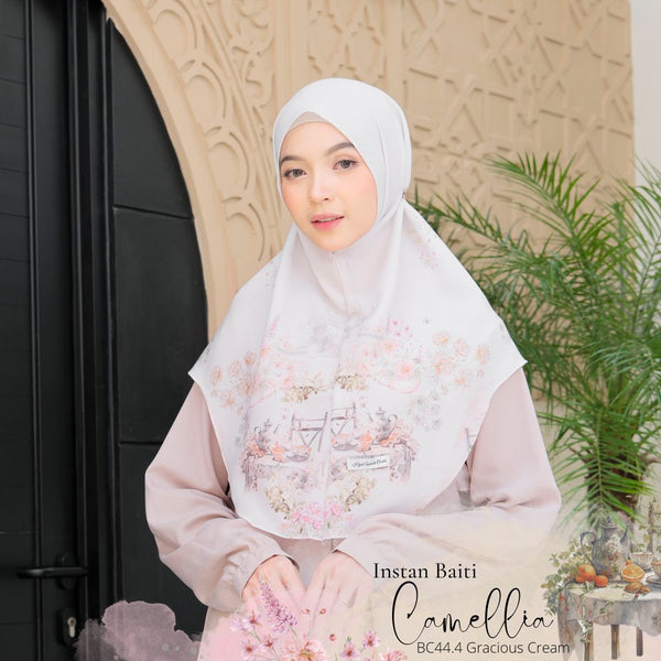 Hijab Instan Baiti Camellia - BC44.4 Gracious Cream