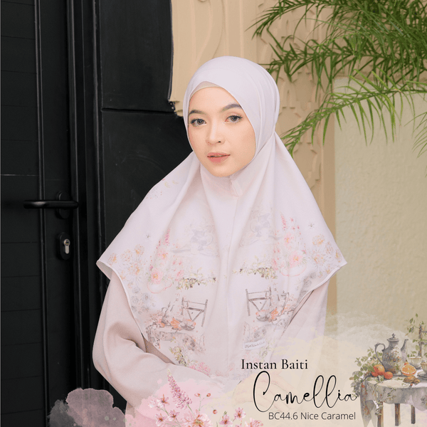 [ BUY 3 GET 1 FREE HIJAB ] Hijab Instan Baiti Camellia - BC44.6 Nice Caramel