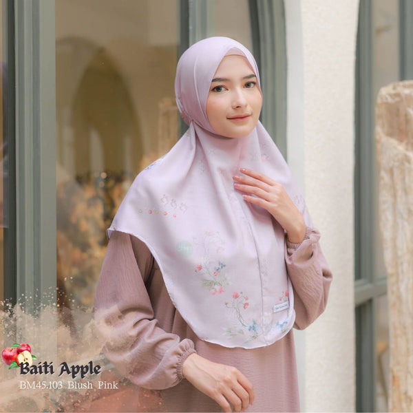 [ BUY 3 GET 1 FREE HIJAB ] Hijab Instan Baiti Apple - BM45.103 Blush Pink