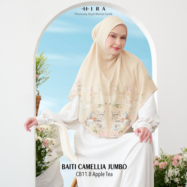 [ BUY 3 GET 1 FREE HIJAB ] Hijab Instan Baiti Camellia Jumbo - CB11.8 Apple Tea