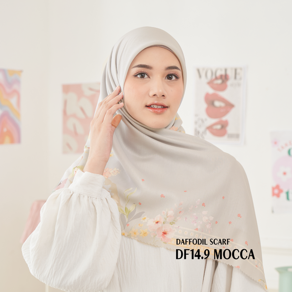 [ BUY 3 GET 1 FREE HIJAB ] Daffodil Scarf - DF14.9 Mocca