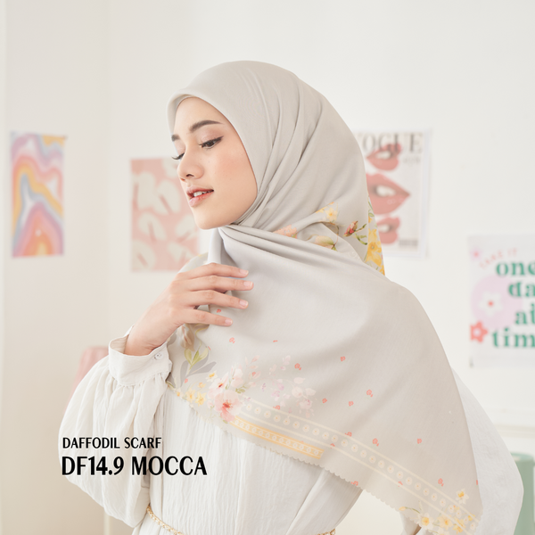 [ BUY 3 GET 1 FREE HIJAB ] Daffodil Scarf - DF14.9 Mocca