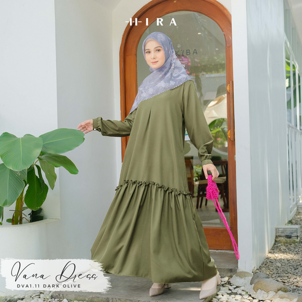 Vana Dress - DVA1.11 Dark Olive