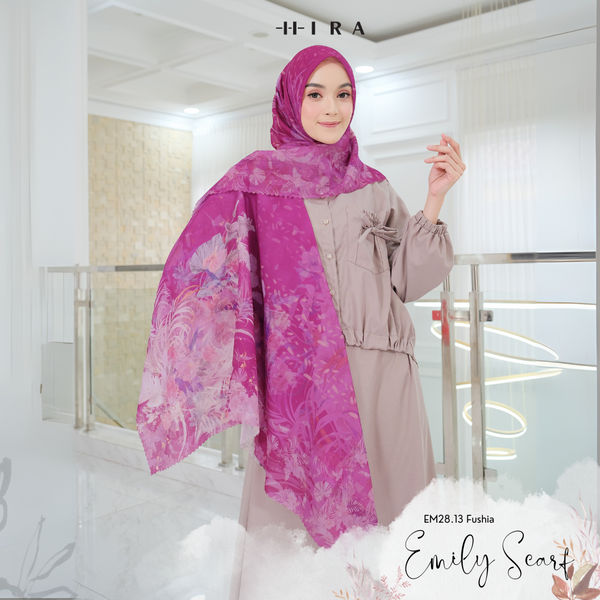 [ BUY 3 GET 1 FREE HIJAB ] Emily Scarf - EM28.13 Fuschia