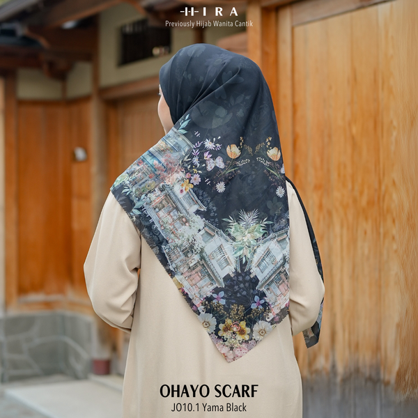 Ohayo Scarf - OH10.1 OV10.1 JO10.1 JV10.1 Yama Black