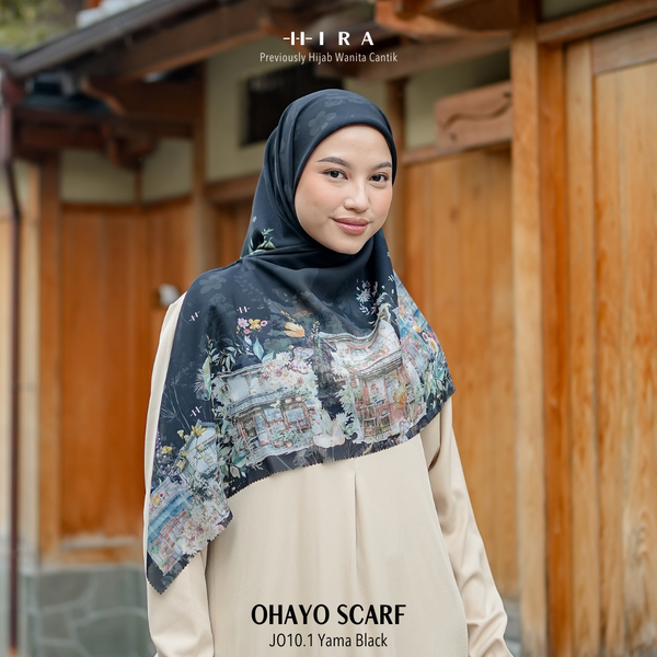 Ohayo Scarf - OH10.1 OV10.1 JO10.1 JV10.1 Yama Black