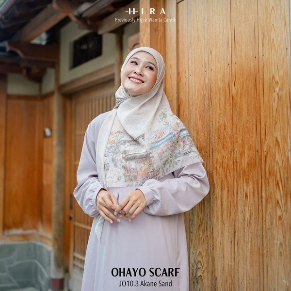 Ohayo Scarf - OH10.3 OV10.3 JO10.3 JV10.3 Akane Sand