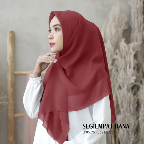 Segiempat Hana - LP85.96 Ruby Maroon