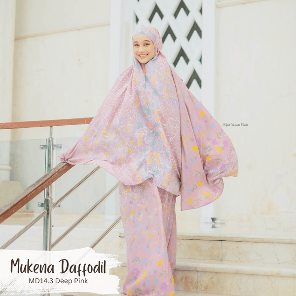 Mukena Daffodil - MD14.3 Deep Pink