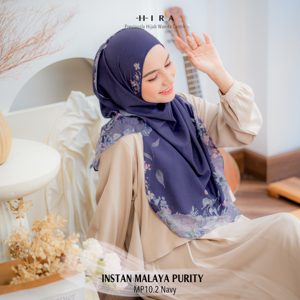 [ BUY 3 GET 1 FREE HIJAB ] Malaya Purity - MP10.2 Navy