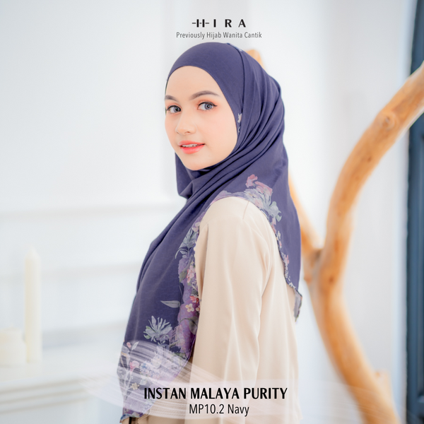 [ BUY 3 GET 1 FREE HIJAB ] Malaya Purity - MP10.2 Navy