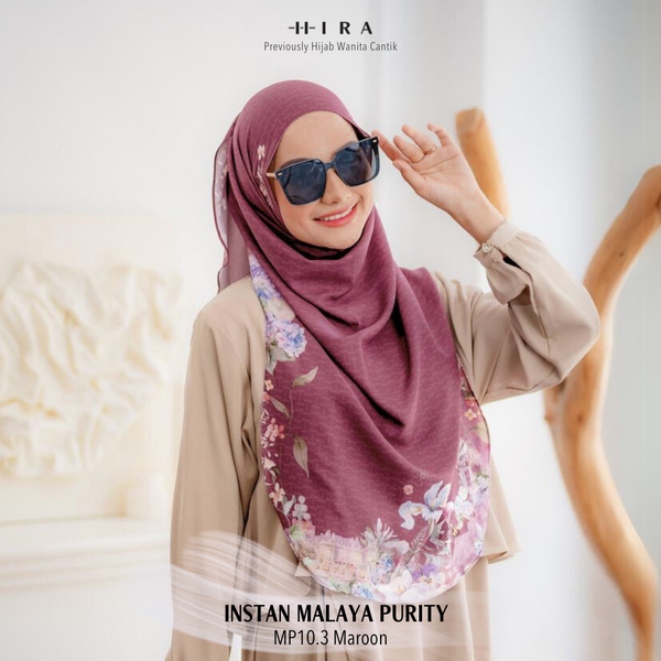 [ BUY 3 GET 1 FREE HIJAB ] Malaya Purity - MP10.3 Maroon