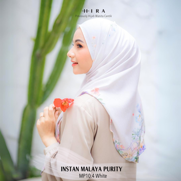 [ BUY 3 GET 1 FREE HIJAB ] Malaya Purity - MP10.4 White