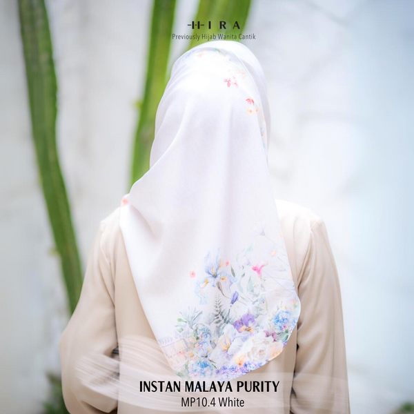 [ BUY 3 GET 1 FREE HIJAB ] Malaya Purity - MP10.4 White