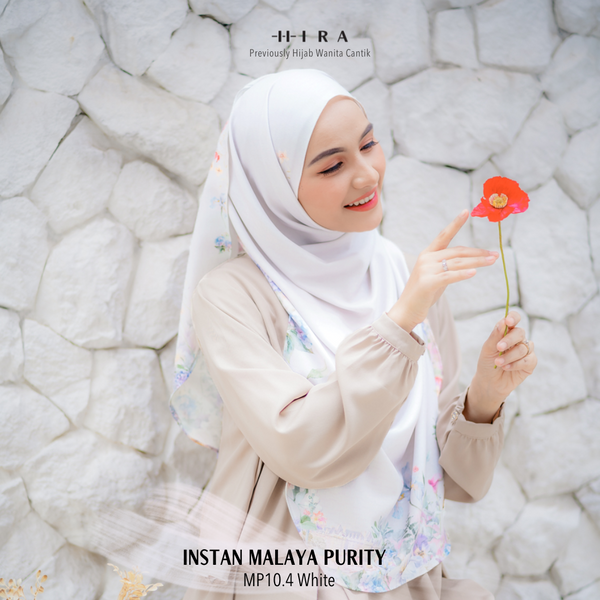 [ BUY 3 GET 1 FREE HIJAB ] Malaya Purity - MP10.4 White