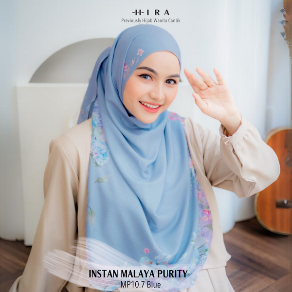 [ BUY 3 GET 1 FREE HIJAB ] Malaya Purity - MP10.7 Blue