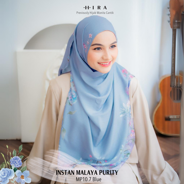 [ BUY 3 GET 1 FREE HIJAB ] Malaya Purity - MP10.7 Blue