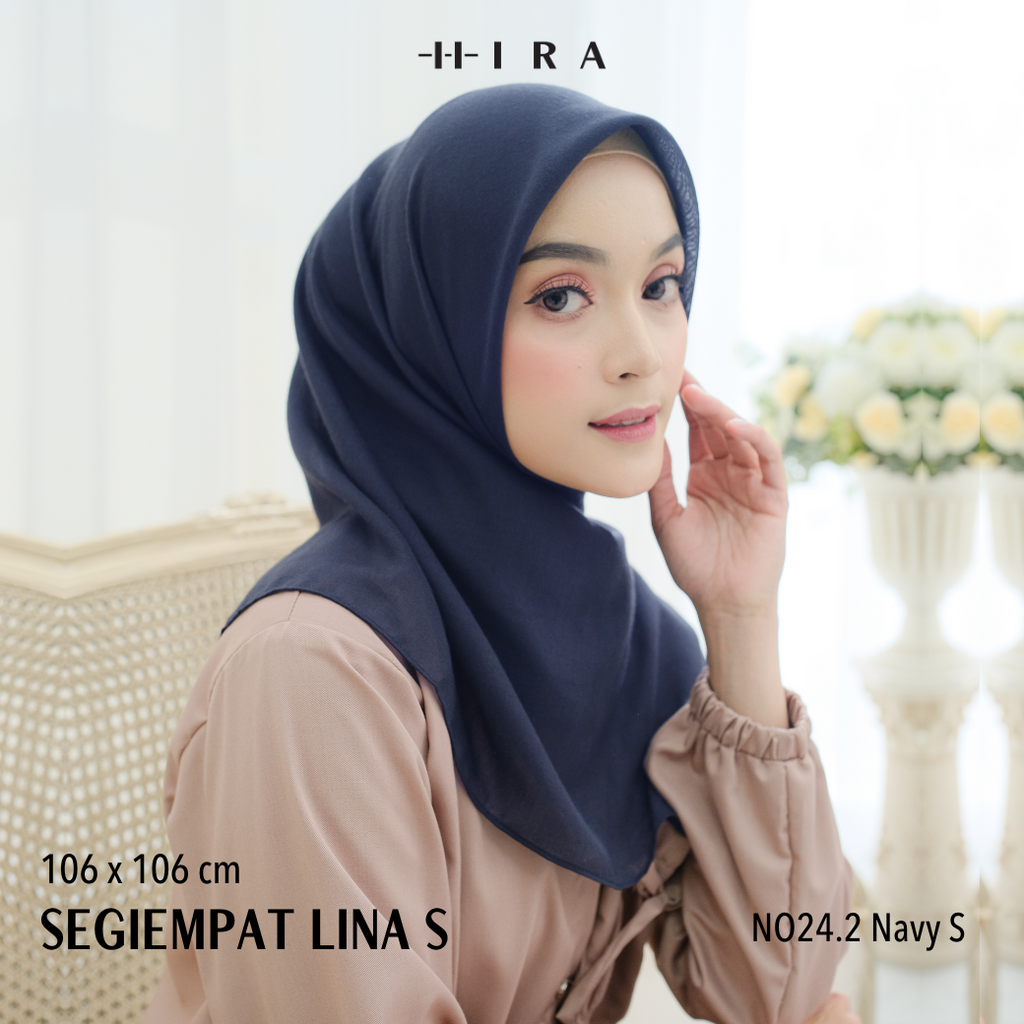 Segiempat Lina Voal S - NO24.2 Navy S