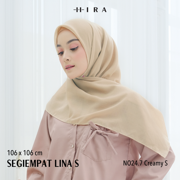 Segiempat Lina Voal S - NO24.7 Creamy S