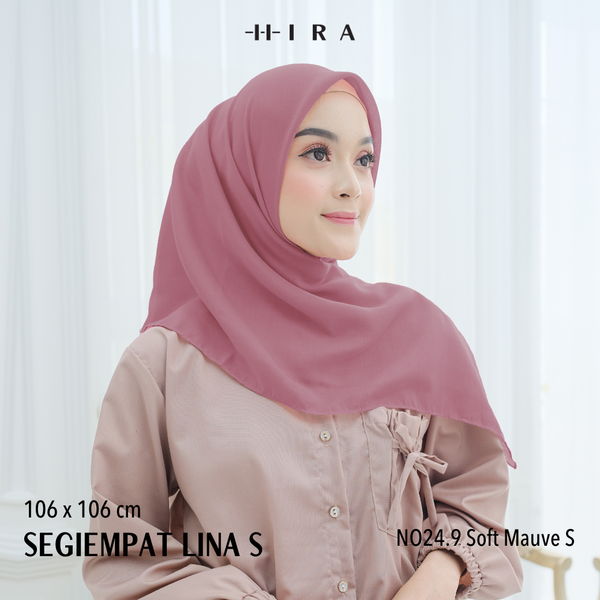 Segiempat Lina Voal S - NO24.9 Soft Mauve S