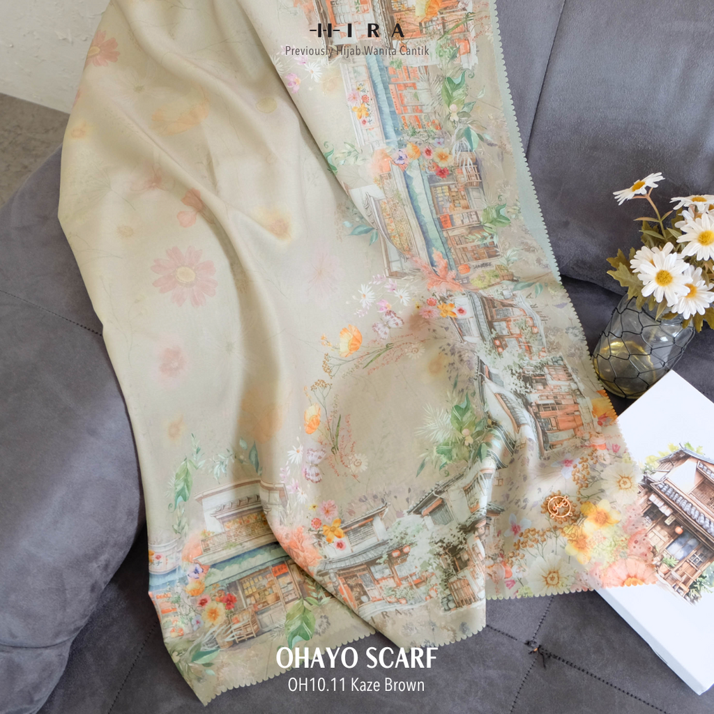 Ohayo Scarf - OH10.11 OV10.11 JO10.11 JV10.11 Kaze Brown