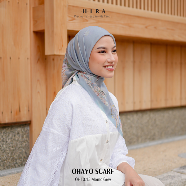 Ohayo Scarf - OH10.15 OV10.15 JO10.15 JV10.15 Momo Grey