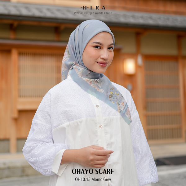 Ohayo Scarf - OH10.15 OV10.15 JO10.15 JV10.15 Momo Grey