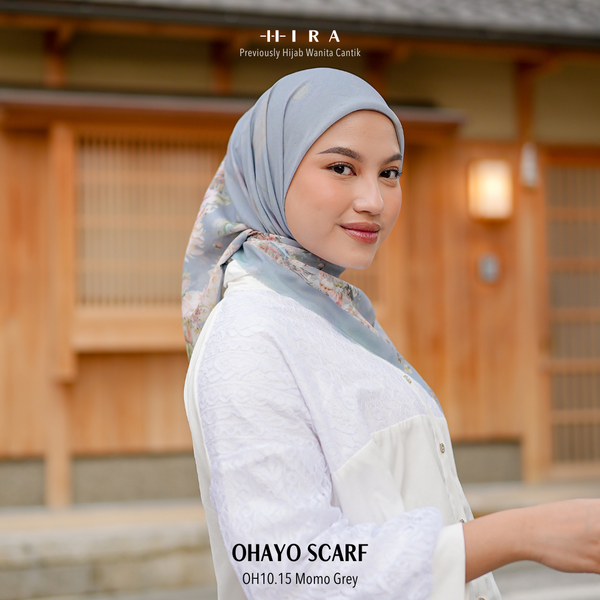 Ohayo Scarf - OH10.15 OV10.15 JO10.15 JV10.15 Momo Grey