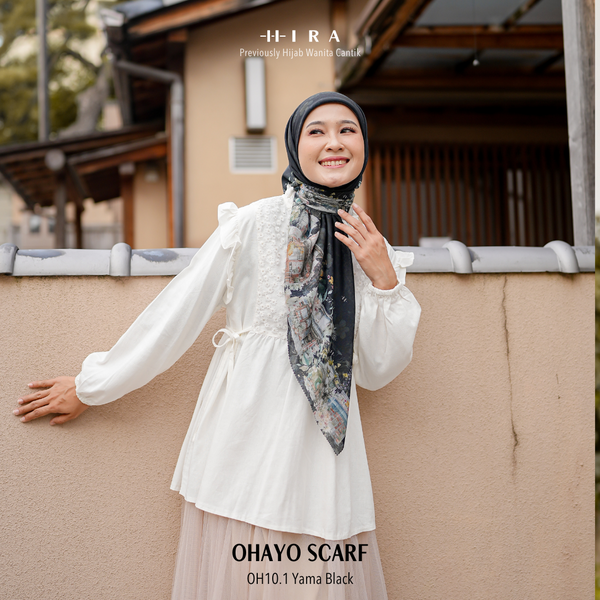 Ohayo Scarf - OH10.1 OV10.1 JO10.1 JV10.1 Yama Black