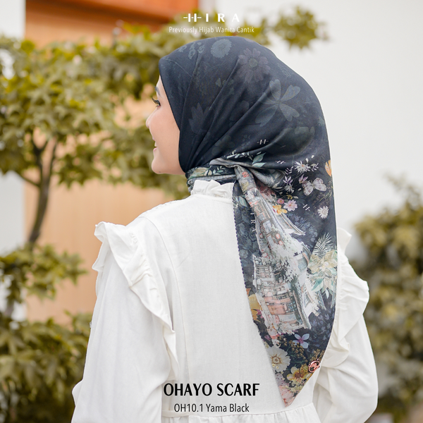 Ohayo Scarf - OH10.1 OV10.1 JO10.1 JV10.1 Yama Black