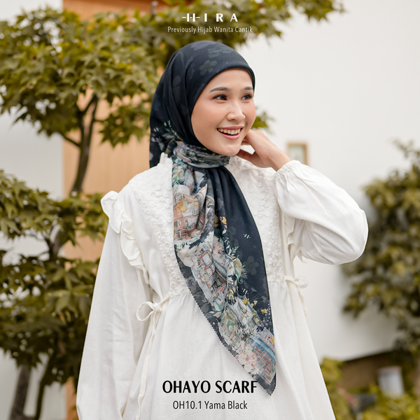 Ohayo Scarf - OH10.1 OV10.1 JO10.1 JV10.1 Yama Black