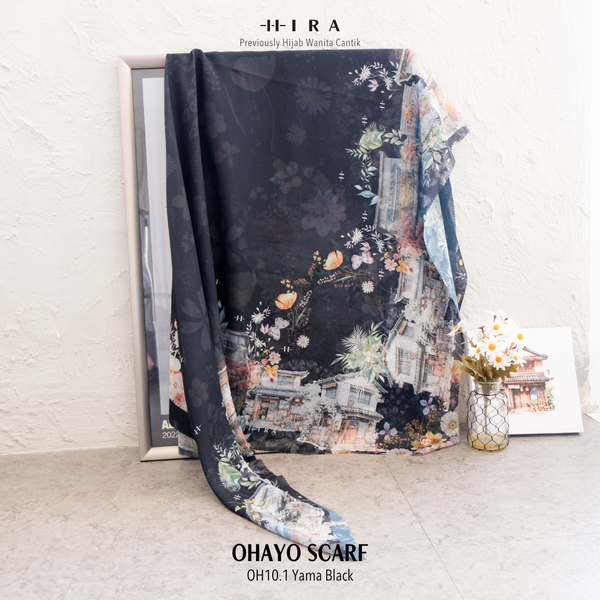 Ohayo Scarf - OH10.1 OV10.1 JO10.1 JV10.1 Yama Black