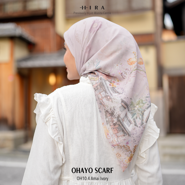 Ohayo Scarf - OH10.4 OV10.4 JO10.4 JV10.4 Amai Ivory