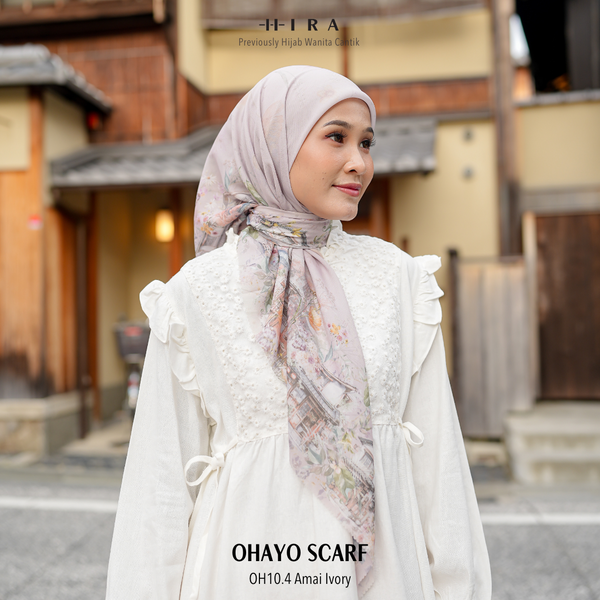 Ohayo Scarf - OH10.4 OV10.4 JO10.4 JV10.4 Amai Ivory