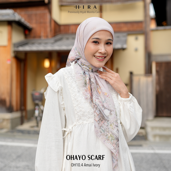 Ohayo Scarf - OH10.4 OV10.4 JO10.4 JV10.4 Amai Ivory