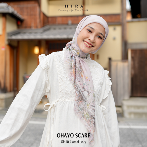 Ohayo Scarf - OH10.4 OV10.4 JO10.4 JV10.4 Amai Ivory