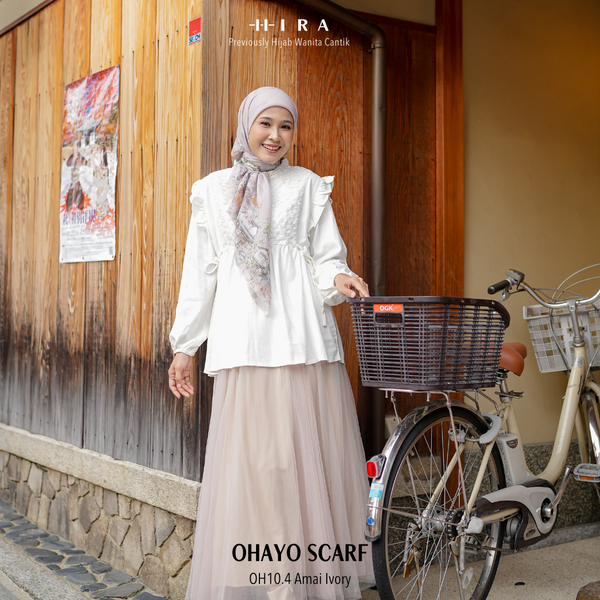 Ohayo Scarf - OH10.4 OV10.4 JO10.4 JV10.4 Amai Ivory