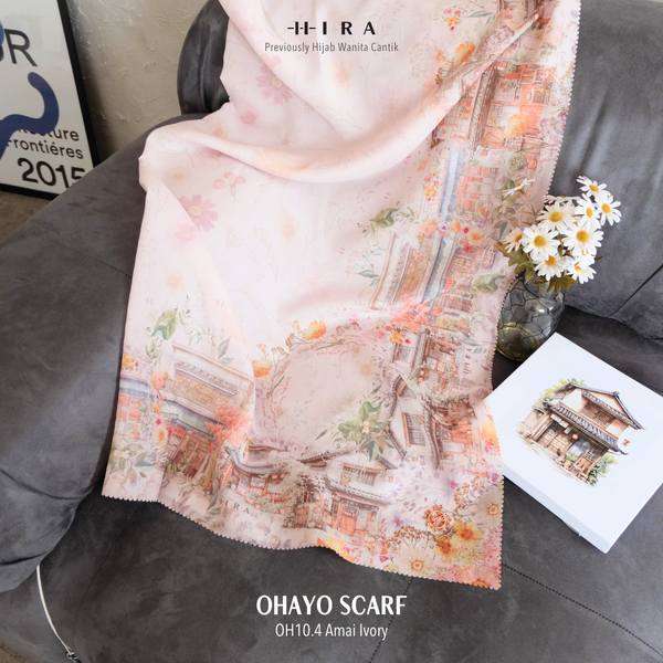 Ohayo Scarf - OH10.4 OV10.4 JO10.4 JV10.4 Amai Ivory