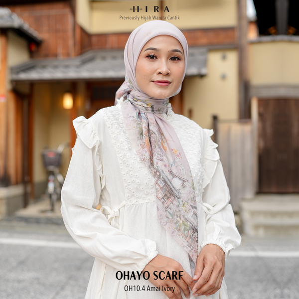 Ohayo Scarf - OH10.4 OV10.4 JO10.4 JV10.4 Amai Ivory