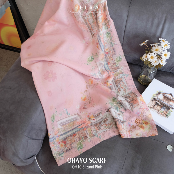 Ohayo Scarf - OH10.8 OV10.8 JO10.8 JV10.8 Izumi Pink