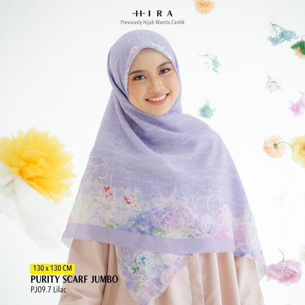 [ BUY 3 GET 1 FREE HIJAB ] Purity Scarf Jumbo Polycotton - PJ09.7 Lilac