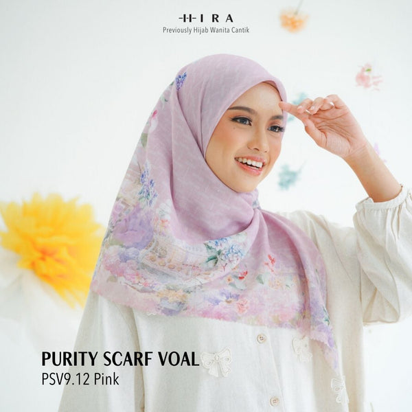 [ BUY 3 GET 1 FREE HIJAB ] Purity Scarf Icy Voal - PSV9.12 Pink