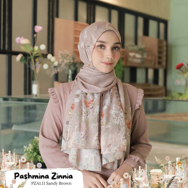 Pashmina Zinnia - PZA1.11 Sandy Brown