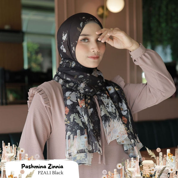 Pashmina Zinnia - PZA1.1 Black